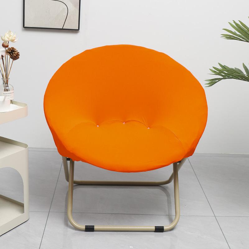 NEW Solid Color Saucer Chair Cover Spandex Protector Round Recliner Slipcover Polyester Removable Washable Moon Chair Cover