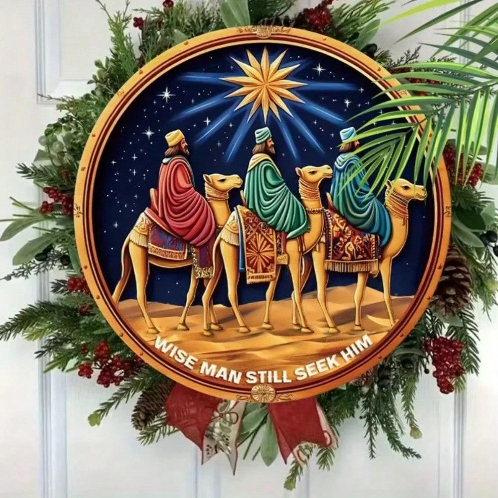 Metal Wall Art Desert Camel Decor Home Entryway Plaque разноцветный