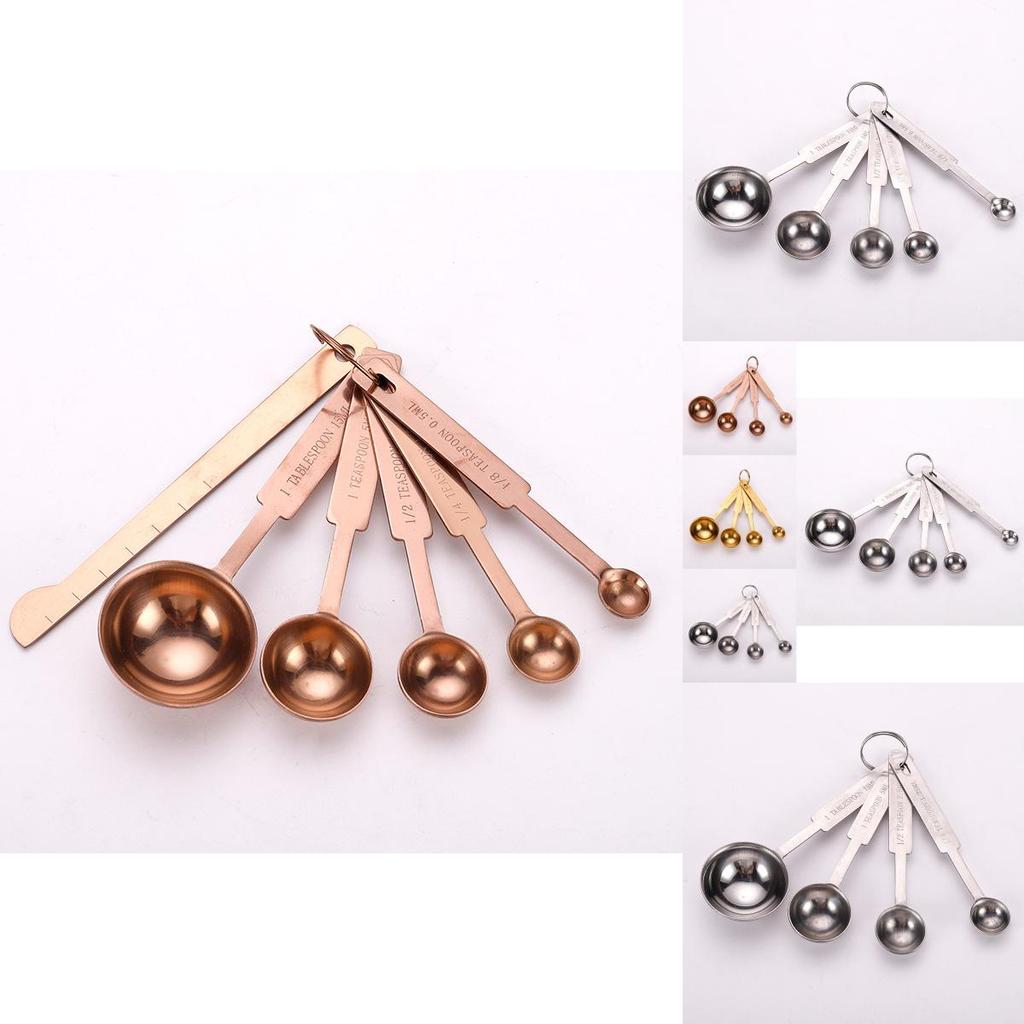 Chic And Modern Stainless Steel Measuring Spoon Set For Culinary And Baking Enthusiasts