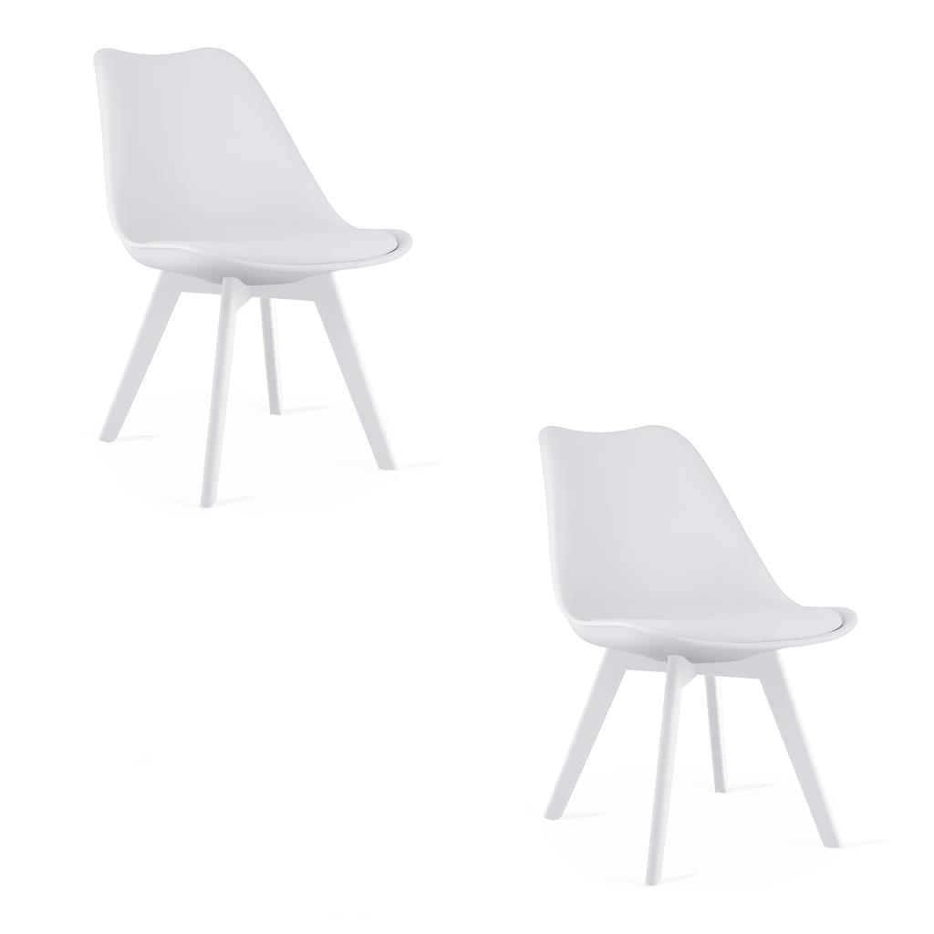 Mark Chair - White / White Legs X 2