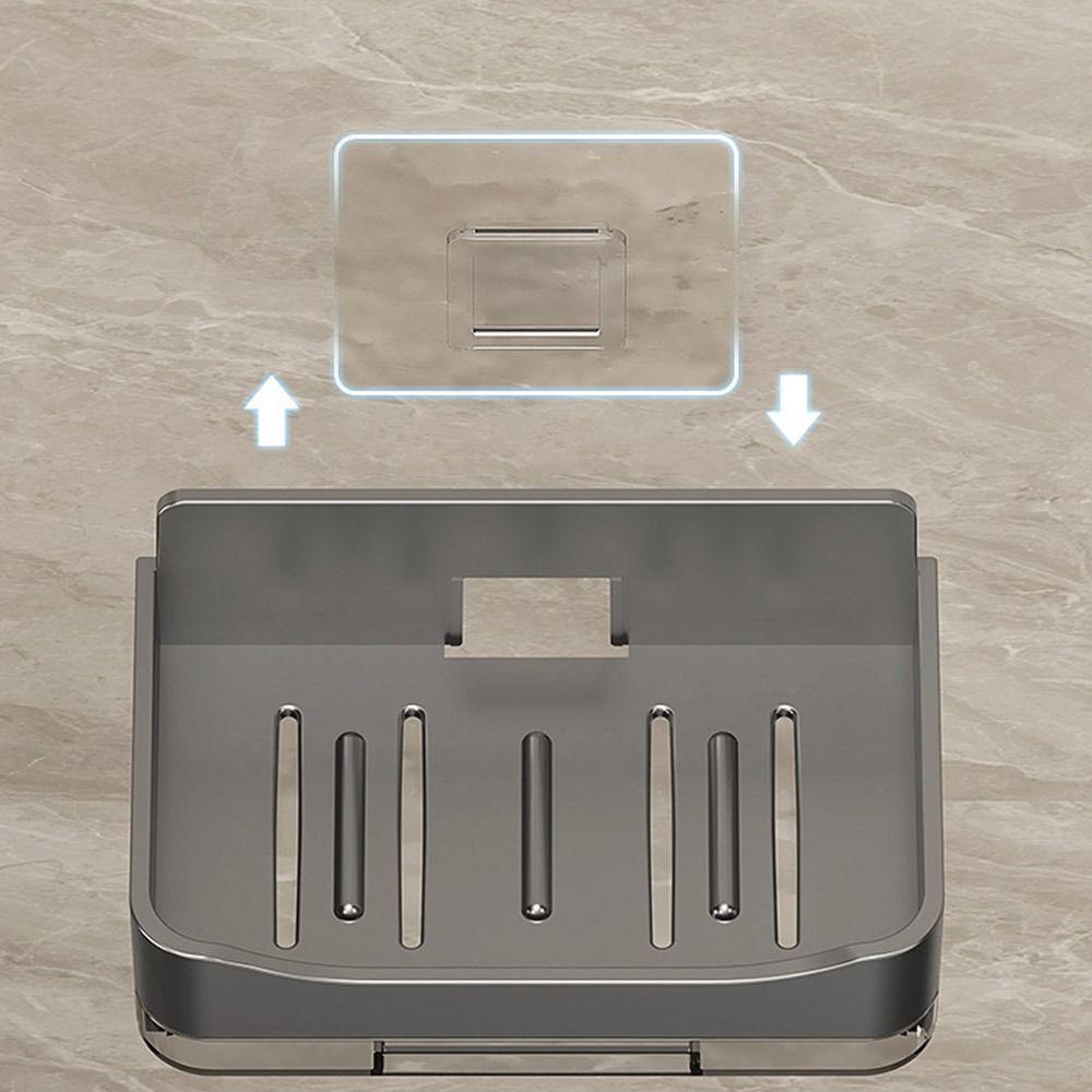Wall Mounted Soap Holder Punch-Free Soap Box Creative Soap Storage Tray  Bathroom Accessories