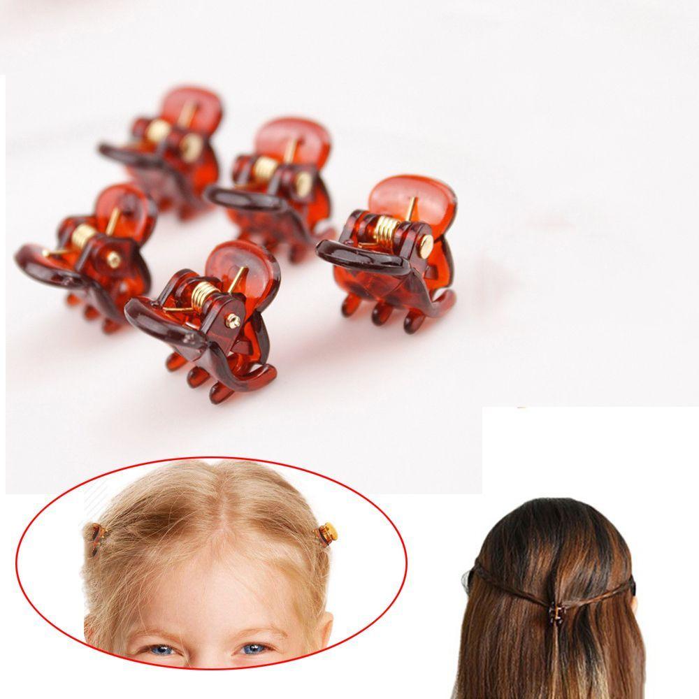 

12Pcs Simple Cute Plastic Women Mini Hair Accessories Hair Grip Clips Claw Clamp