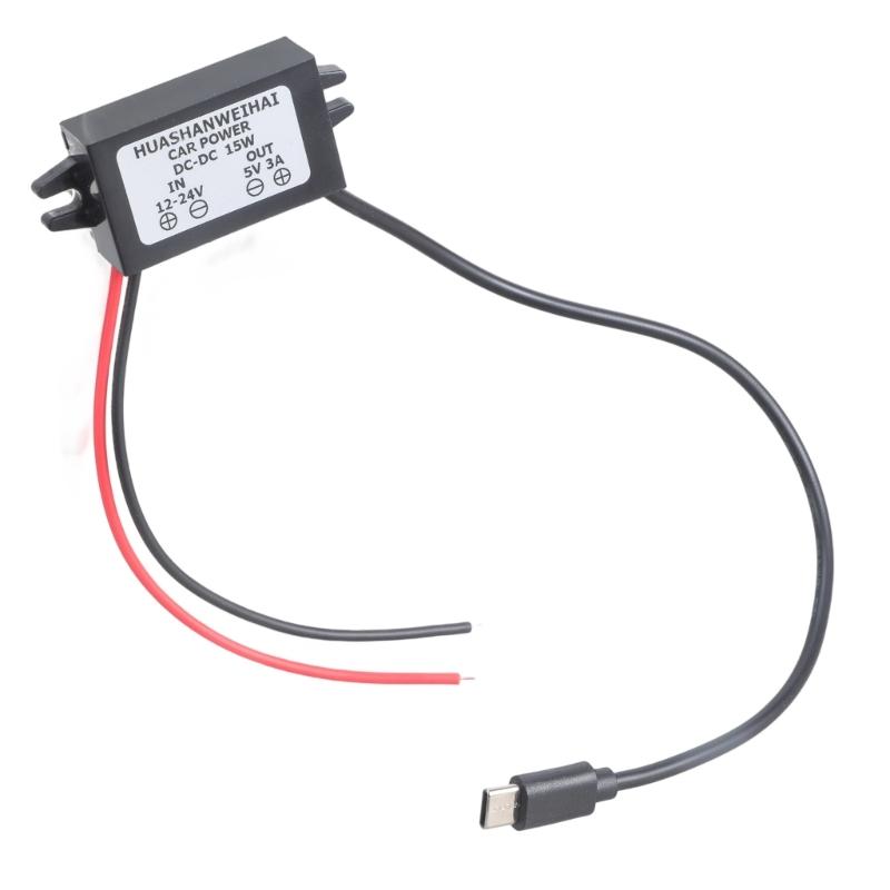 12V 24V Step Down Converters USB Type C 5V3A Charging Module For Automotive Electronics And Mobile Devices