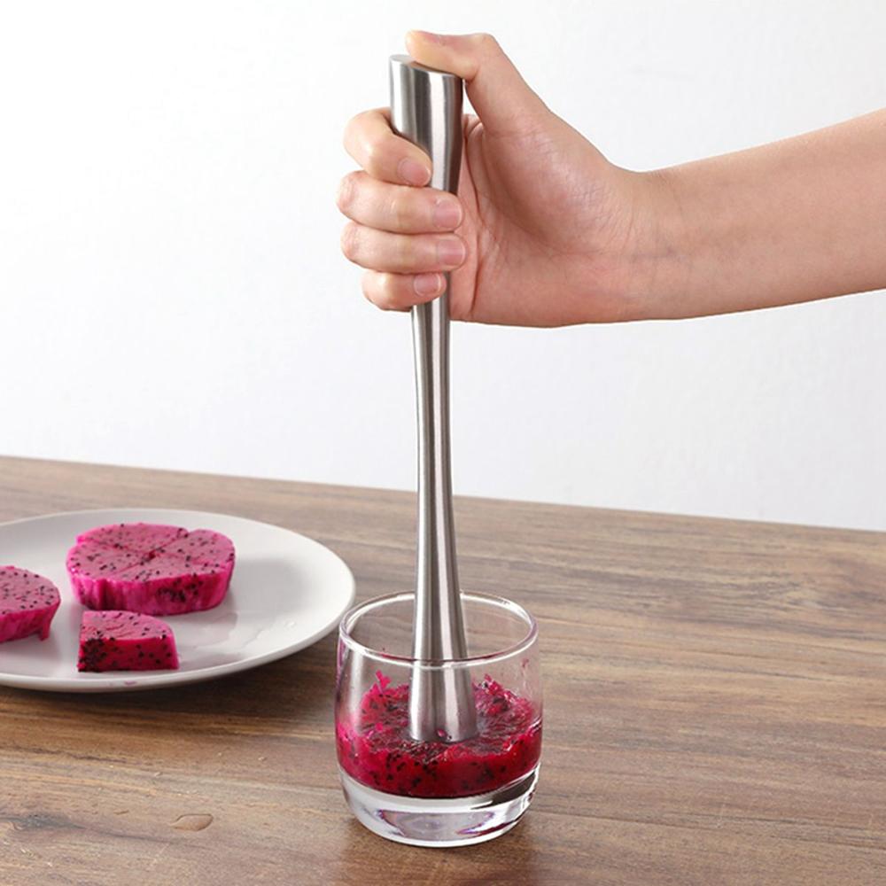 Bar Masher Stainless Steel Old Fashioned Mojito Muddler Cocktail Mixer Ice Crusher Stirrer Tool