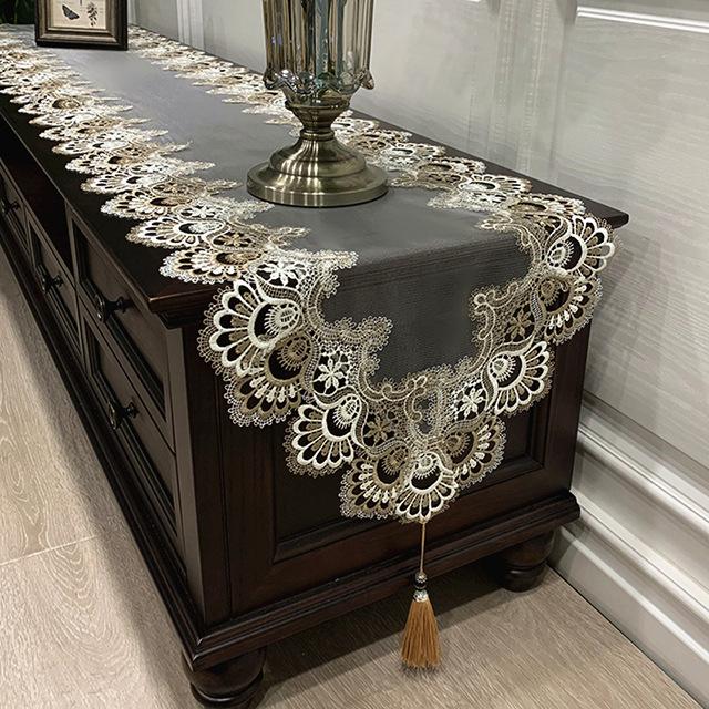 American-style Coffee Table Cloth, Lace Fabric, European-style Dressing Table Dust Cover
