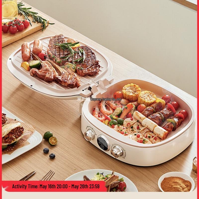 Yidepu Multifunksjonell Elektrisk Dobbeltsidig Pannekakemaskin med Keramisk Oppvarming