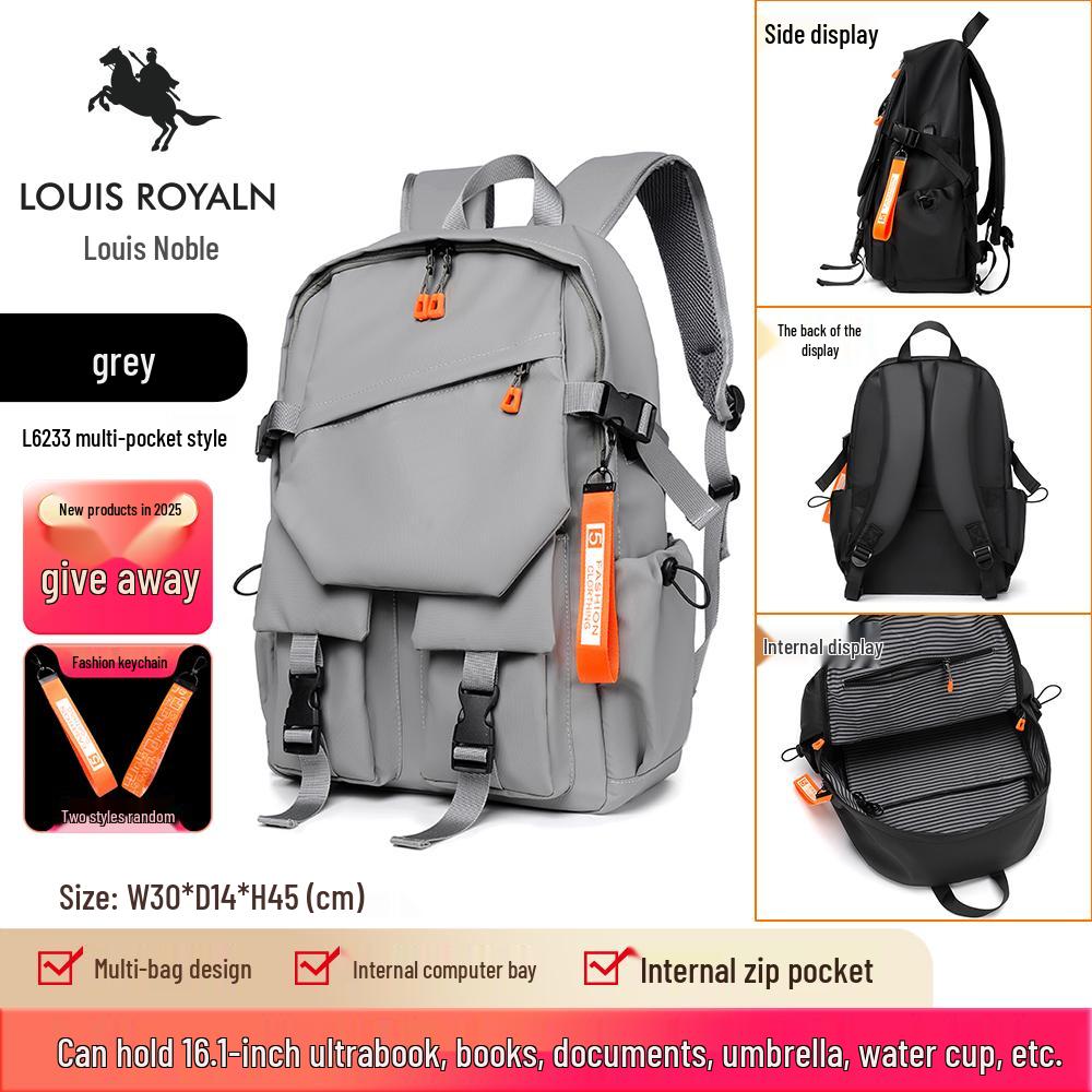 Men's Lightweight Large Capacity Travel and Laptop Backpack, Ideal for High School or College Students