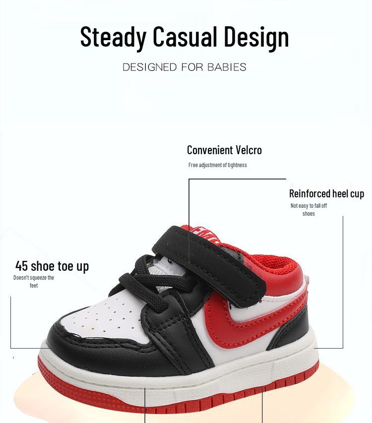 2025 Spring/Autumn Kids' Skate Shoes: White Korean-Style Sports Sneakers for Boys and Girls