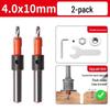 Stepped Woodworking Countersink Drill Bit with Depth Stop and Locator