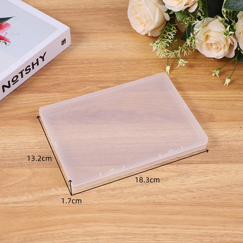 1.7 Height Transparent Plastic Desktop Organizer for Nail Art Accessories