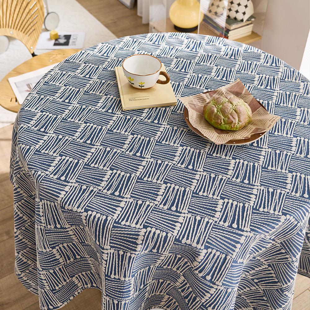 

Nordic three-dimensional jacquard tablecloth tablecloth American atmosphere rural wooden dining table coffee table cover cotton and linen tablecloth 40x60