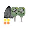 Kids Pickleball Paddle Set With 4 Balls Net Bag Lightweight Honeycomb Composite Outdoor Family Sport