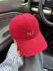 Fashion Hat Ren Min Letter Embroidery Baseball Cap Men's and Women's Wide Brim Face Small Sunscreen Cap Beige Trendy Cool Hat