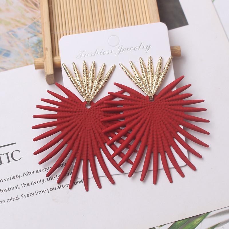 Punk Metal Drop Earrings For Women Retro Abstract Statement Jewelry Dangle Earrings pendientes moda