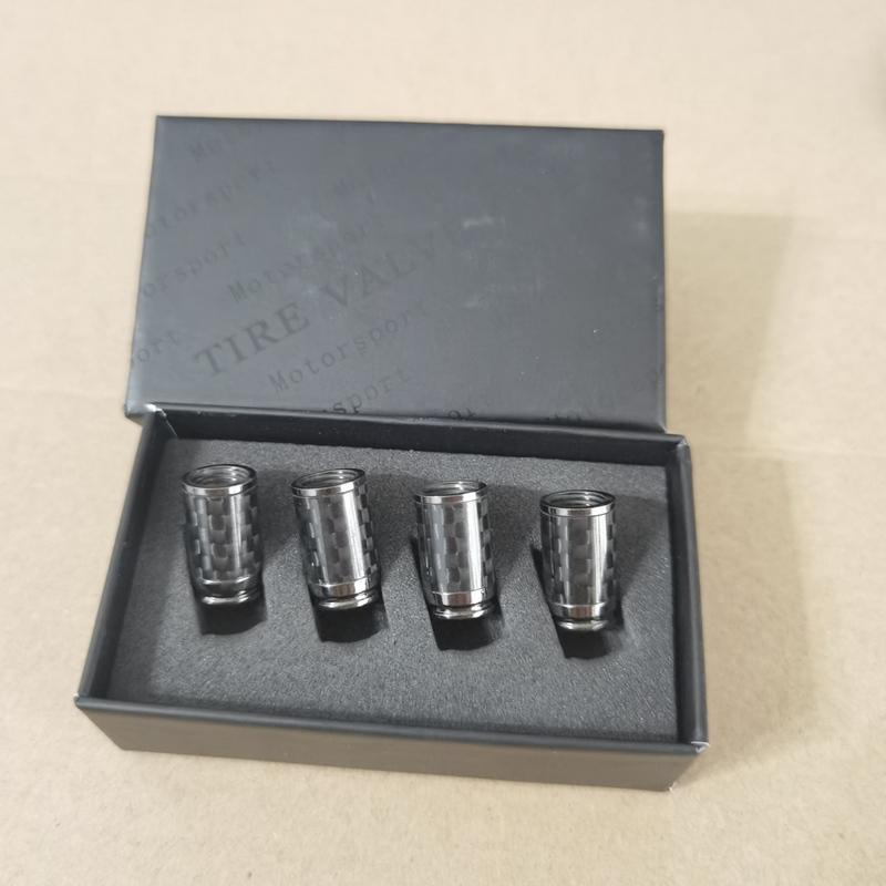 4 uds./Set Tapa de Válvula de Neumático Negro Carbón Para Cubierta de Vástago de Válvula de Rueda BRABUS Tapa de Válvula de Cubo de Rueda de Coche Brabus Para Mercedes Benz Brabus AMG