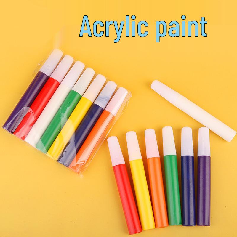10ml Acrylfarben-Set für Kinder zum Handmalen Quadratisches Graffiti DIY Gipsfiguren