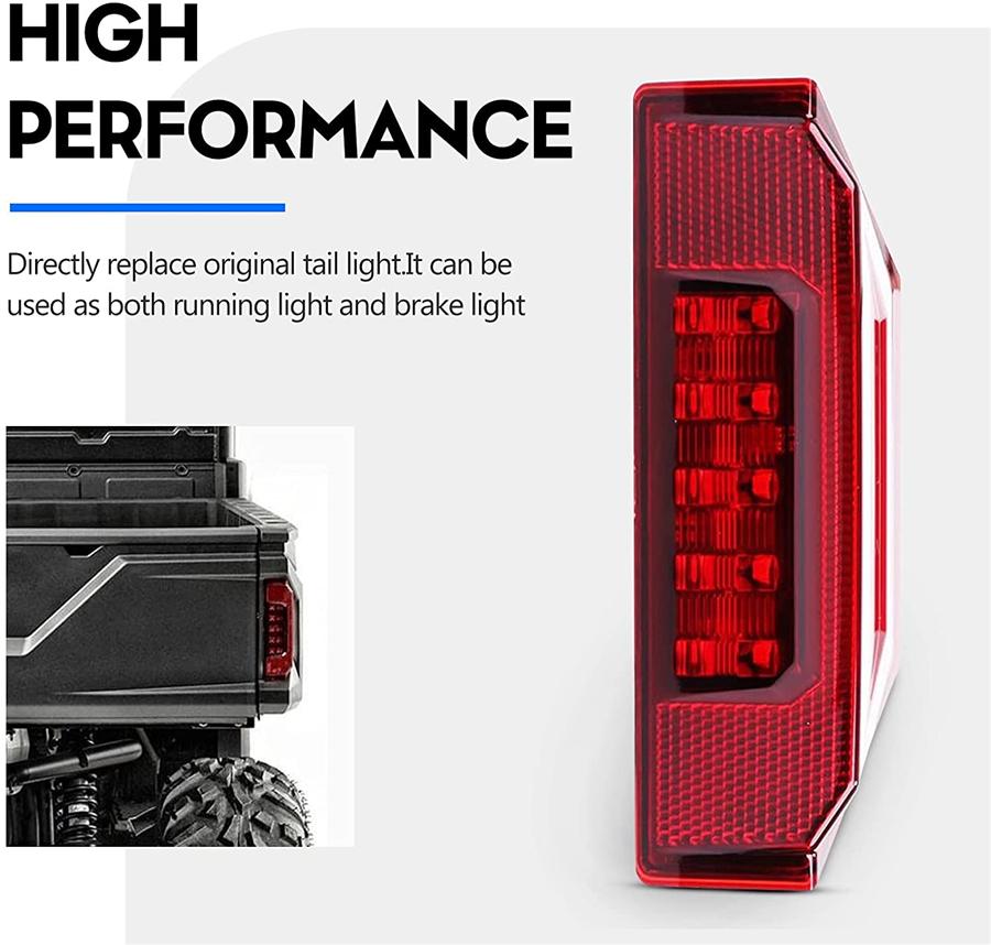 1× LED Rear Tail Light Running Brake Lamp For Polaris Ranger 570 900 XP 1000 UTV
