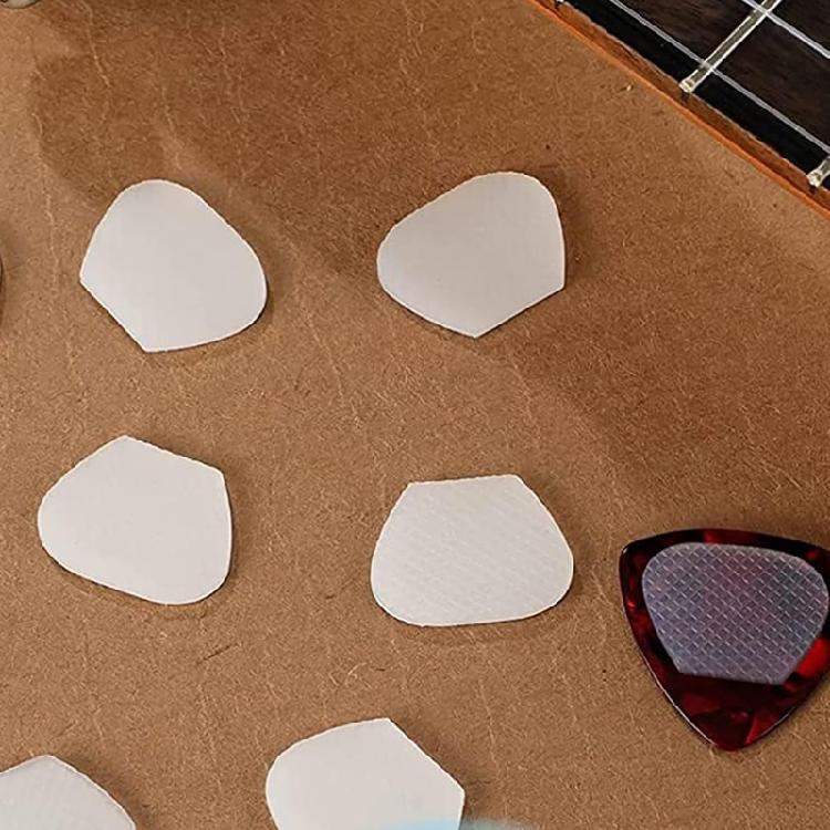 16Pcs Antiskid Pick Grip Silicone Sticker Clear Guitar Pick Sticker Pick Grip