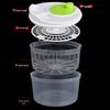 Manual Salad Spinner & Vegetable Dehydrator Basin with Fruit Drainer