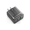 PD+USB Dual Port Fast Charger: US/EU Type-C Adapter