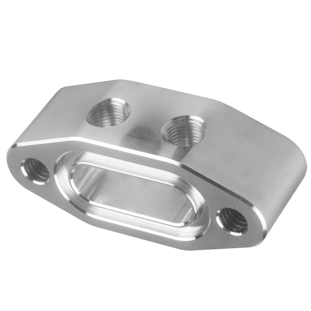 Yağ Besleme Hattı Adaptör Plakası LS TWIN TURBO DUAL 90 derece 18'' NPT LS1 LSX kiti Bağlantı Noktası LS3 dik açı