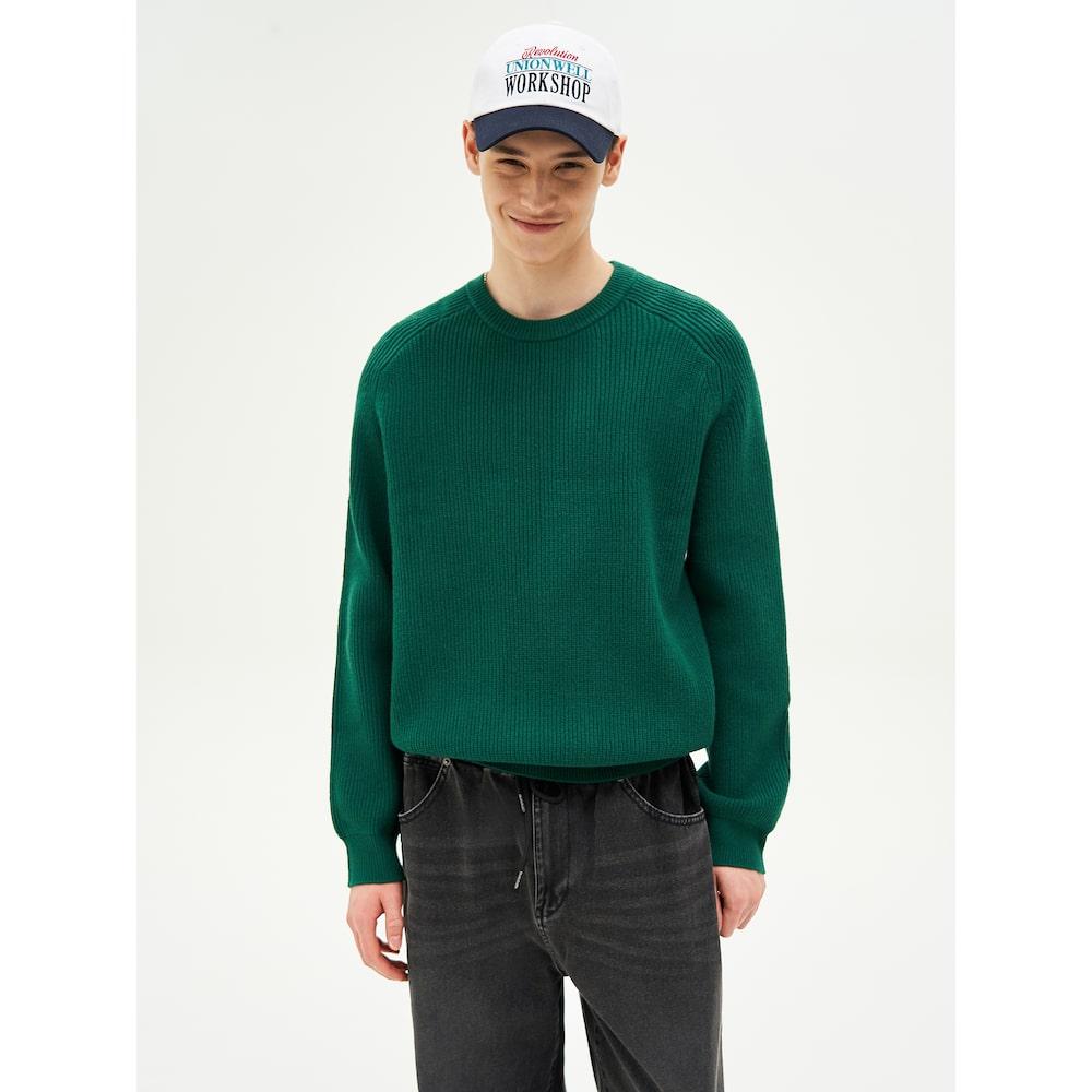 8seconds Raglan Round Knit Green