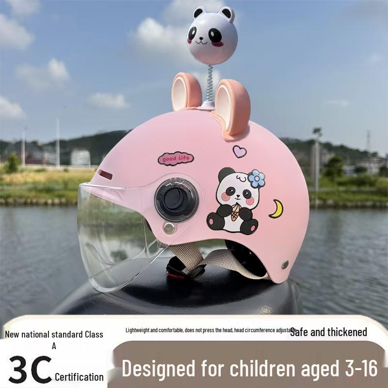 Ultra-Light Breathable Kids' 3C Electric Vehicle Helmet with Sun Protection, for Boys & Girls