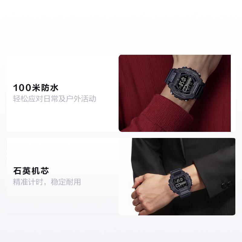 CASIO MWD-110H series 100 meters waterproof Quartz resin strap male black dial MWD-110HB-1BVDF чёрный