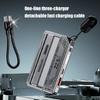 Portable 21700 Battery Storage Case Empty Shell Spring Loaded Ejector Plug Impact Resistant For Mobile Charging