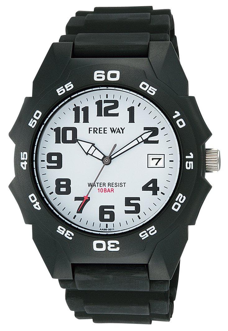 

[Q&Q] FREE WAY AA96-0011 Мужские часы, Черные