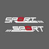 AAYY1 2 PEZZI/SET Adesivo Decalcomania per Auto Moto Ispirato a "Logo Sportivo" per Migliorare l'Aspetto Esterno del Tuo Veicolo per gli Amanti dello Sport