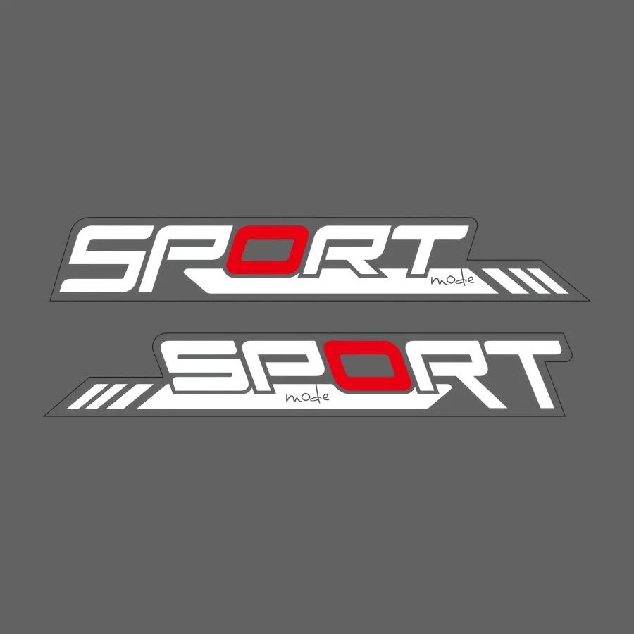 

2PCS/SET Sport Logo Inspired Car Motorcycle Sticker Decal to Enhance Your Vehicle’s Exterior Appearance for Sports Lovers белый