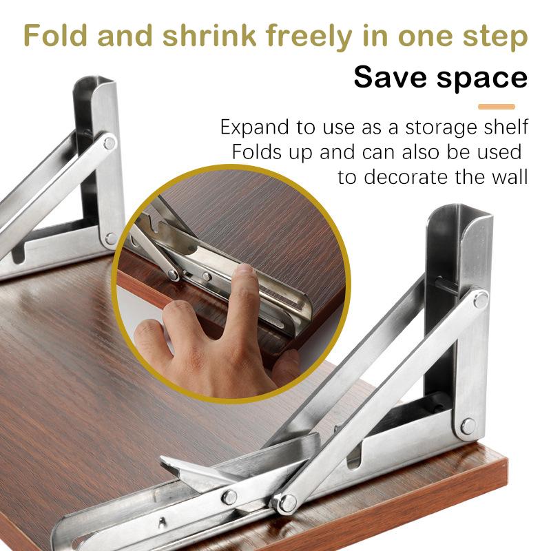 Wohnmobil Silber Finish Verdickt Edelstahl Mini Klapptisch Auto Zubehör Campervan Klapp Halterung Tisch Regal