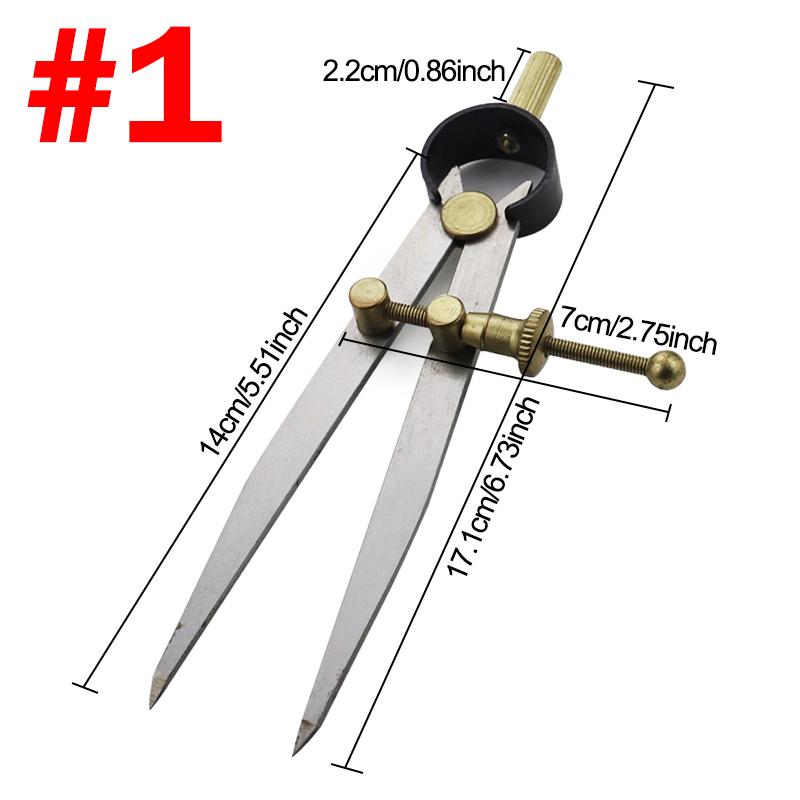 1pc Adjustable Metal Spacing Gauge, Ideal For Leather Fabric Precision Drawing Crafting, Edge Pressing Designing Craftwork Tool