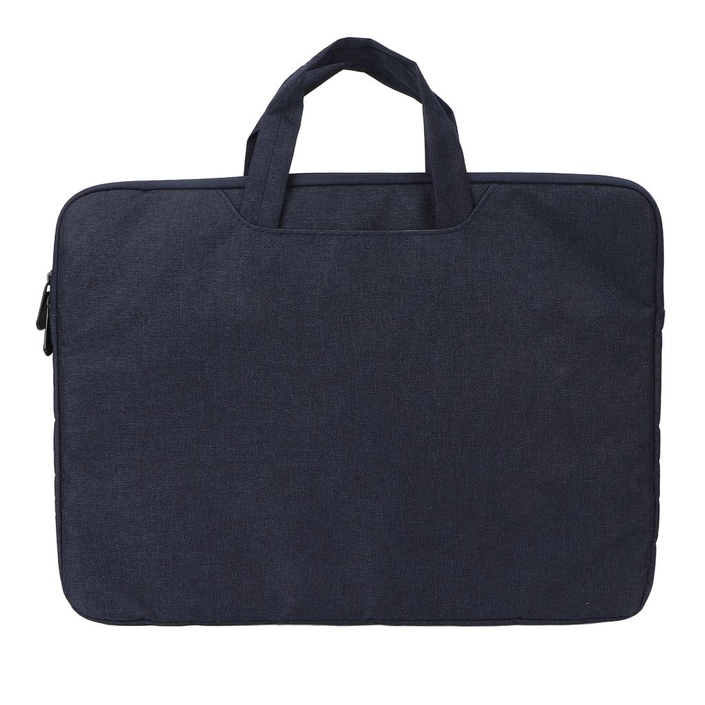 Laptop Case Plush Lining Shock Absorption Crush Resistance Three Layers Water Resistant Laptop SleeveNavy Blue 15.6in
