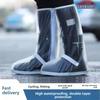 Men'S Women'S Outdoor Wear-Resistant Rainproof Shoes Rain Resistant Anti Slip Thickened Sand Proof High Tube Cycling Boots