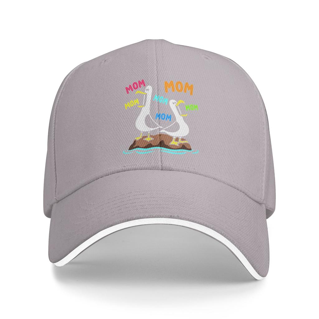 Mom Seagull Funny Mama Sandwich Baseball Caps Retro Mothers Day Humor Unisex Style Adjustable Headwear Running Golf Hats