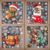 Christmas Window Stickers Set, Static Cling Glass Décor for Home
