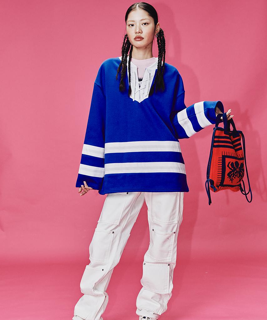 MIMICAWE Bandana Rugby Top/Blue