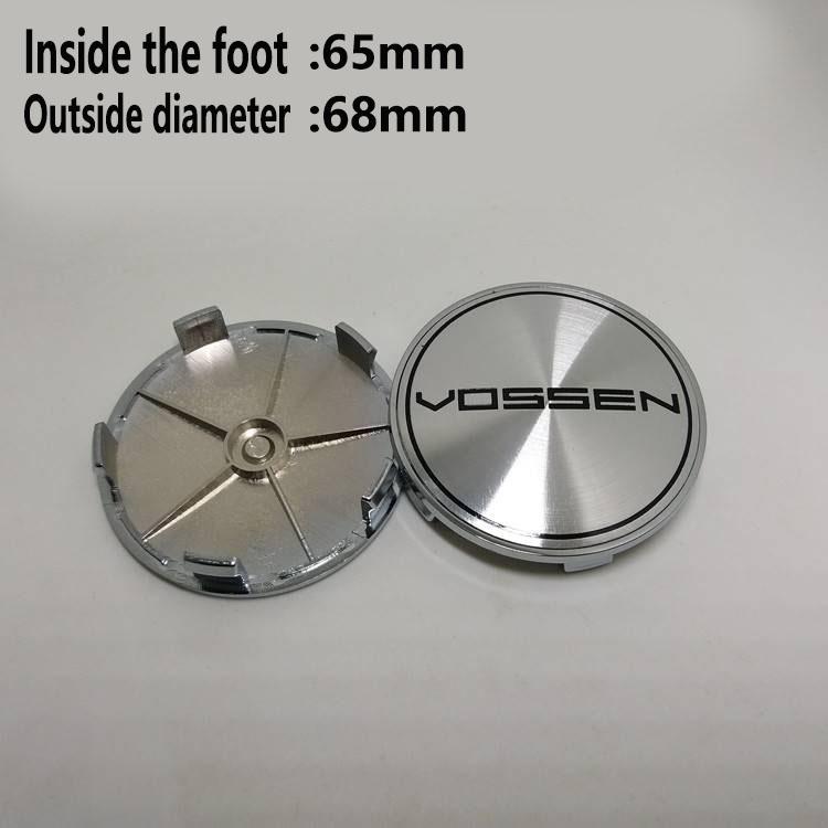 4Pcs 68mm 65mm 63mm For VOSSEN Car Wheel Center Hub Caps Wheel Center Cap Decoration Auto Styling Rim Hub Cap