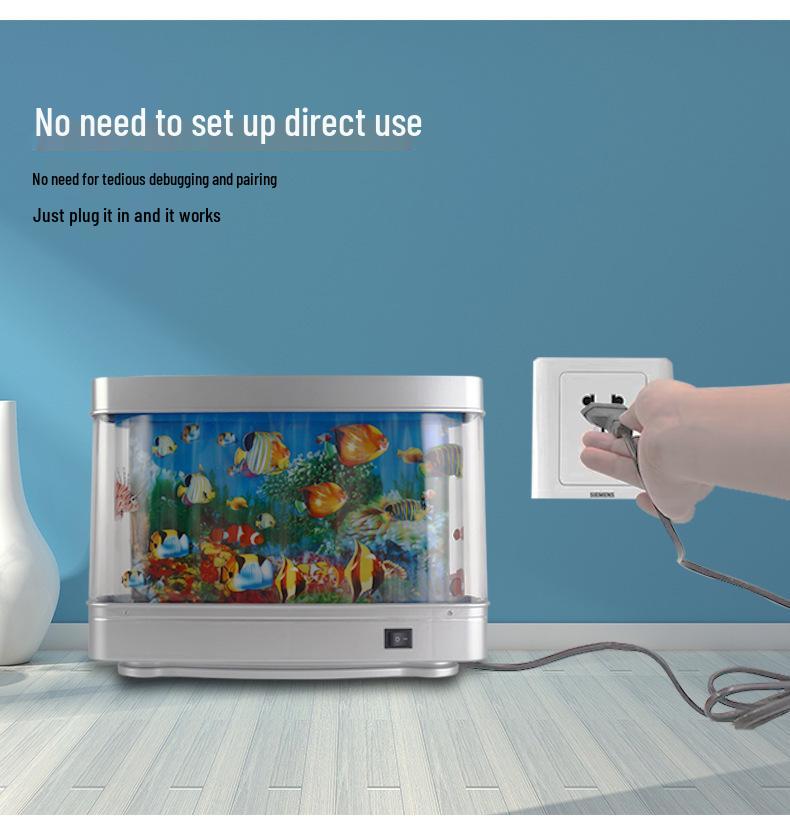 Ornamental LED Aquarium Fish Simulation Light - Night Decor Table Lamp