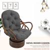 Swivel Rocker Cushion, Washable & Uv-Resistant Rocking Chair Pads, Cushion Mat for Recliner Rocking Rattan Chair Folding Garden Seat Cushion Sofa