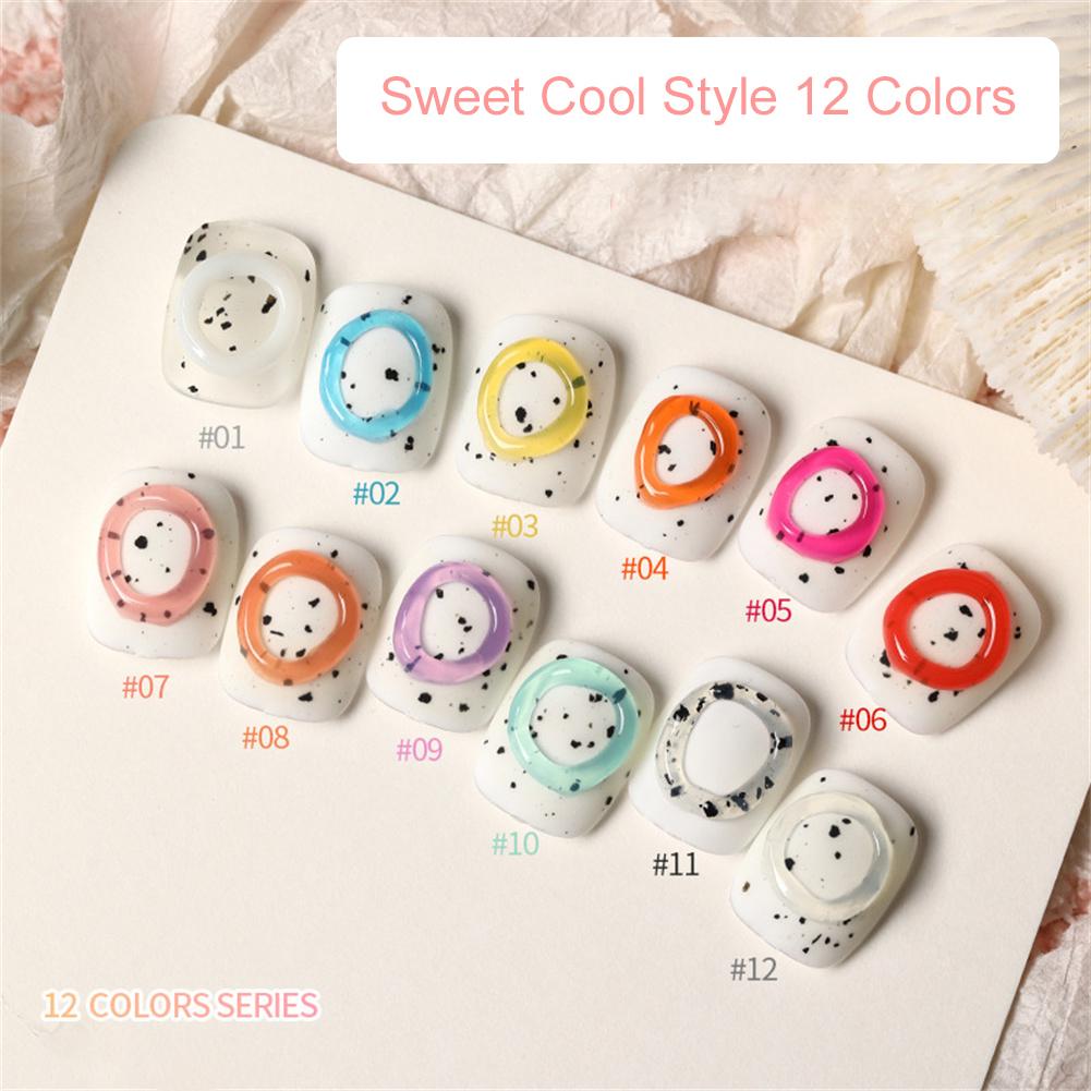 5D Hose Candy Macaron Jelly Gel Nail Gel Polish Solid Color Disposable Nail Gel DIY Nail Art Gel Manicure 10ml