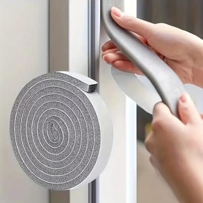 4M PU Schwammschaum Dichtstreifen Klebeband Selbstklebend Antikollision Schallschutz Wetterabdichtung für Türen Fenster Möbelschutz
