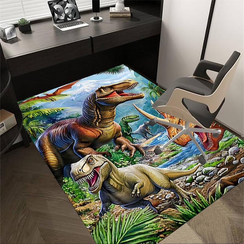 

1PC Dinosaur Non-Slip Floor Carpet Compatible for Office&Living Room&Bedroom&Dining room - Soft & Pattern, Vibrant Colors-H0396 60cm by 90cm