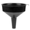 Black Plastic Funnel Universal for Fuel Liquid Water 30 Cm AMIO-04047