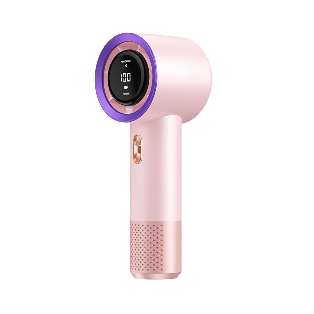 USB Rechargeable High-Speed Mini Fan with 199-Speed Display and Custom Logo Option