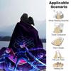 1pc Hunter X Kopo group Themed Flannel Blanket Suitable for Bed, Home Decor, Graduation Gifts, Easter, Back to School, Christmas, All Season Use