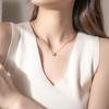 9mm Lucky Four-Leaf Clover Necklace Titanium Steel Light Luxury High-End Clavicle Necklace