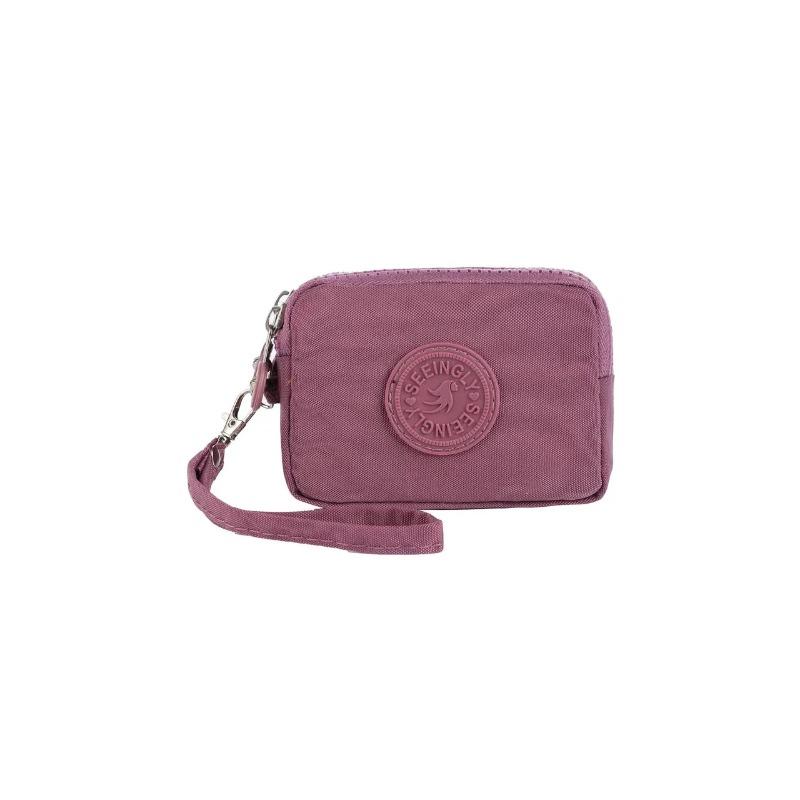 Three Layer Nylon Coin Purse  Portable Wallet Women Men Waterproof Money Bags